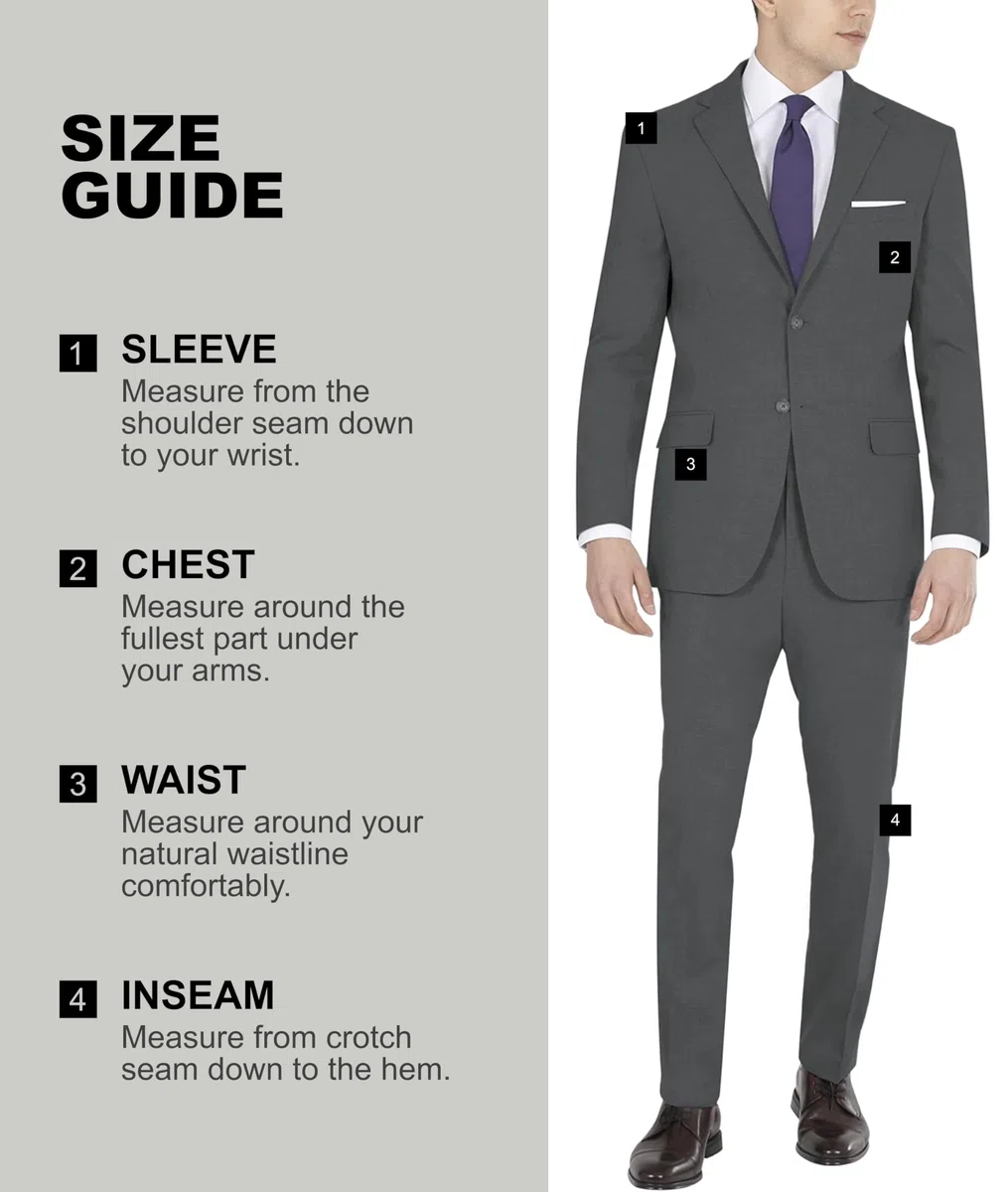 DKNY Ajuste Moderno, Traje de Alto Rendimiento por Separado Chaqueta de Traje de Negocios Hombre (Pack de 1)