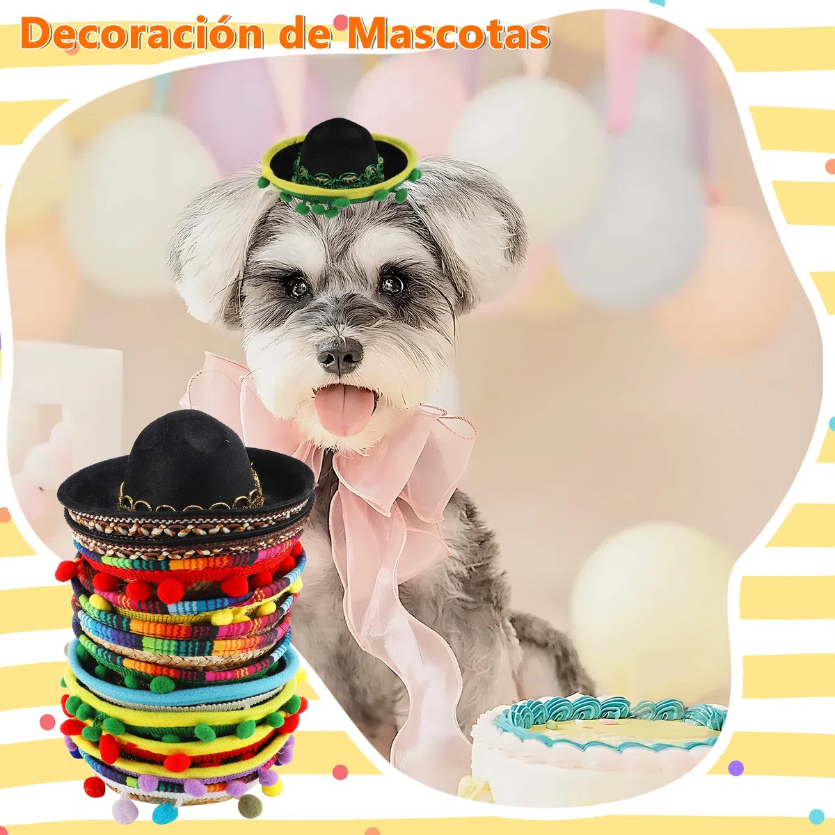Sombrero de Fiesta, Diadema, Banda para el Pelo de Vacaciones, Sombrero Decorativo, Aro para el Pelo para Adultos, Niños, Mascotas (12 Piezas)