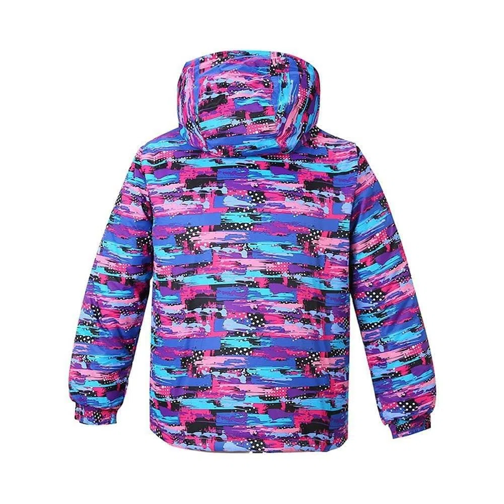 HOTIAN Traje de esquí para niños, traje de esquí para niña, mono de invierno para niños, traje de esquí impermeable, chaqueta de esquí y pantalones de esquí