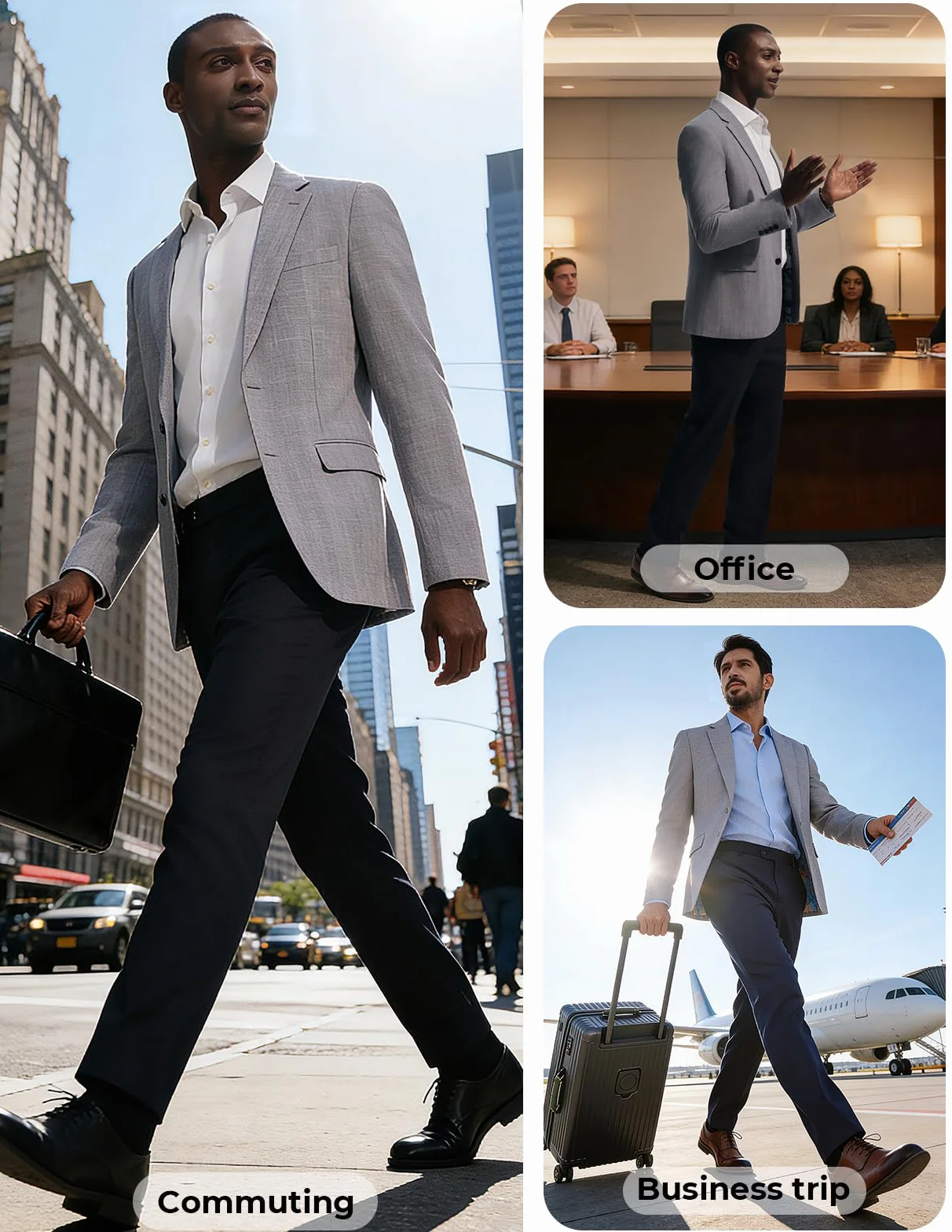 PJ PAUL JONES Blazers Smart Blazer para hombre, abrigos casuales de negocios y deportes
