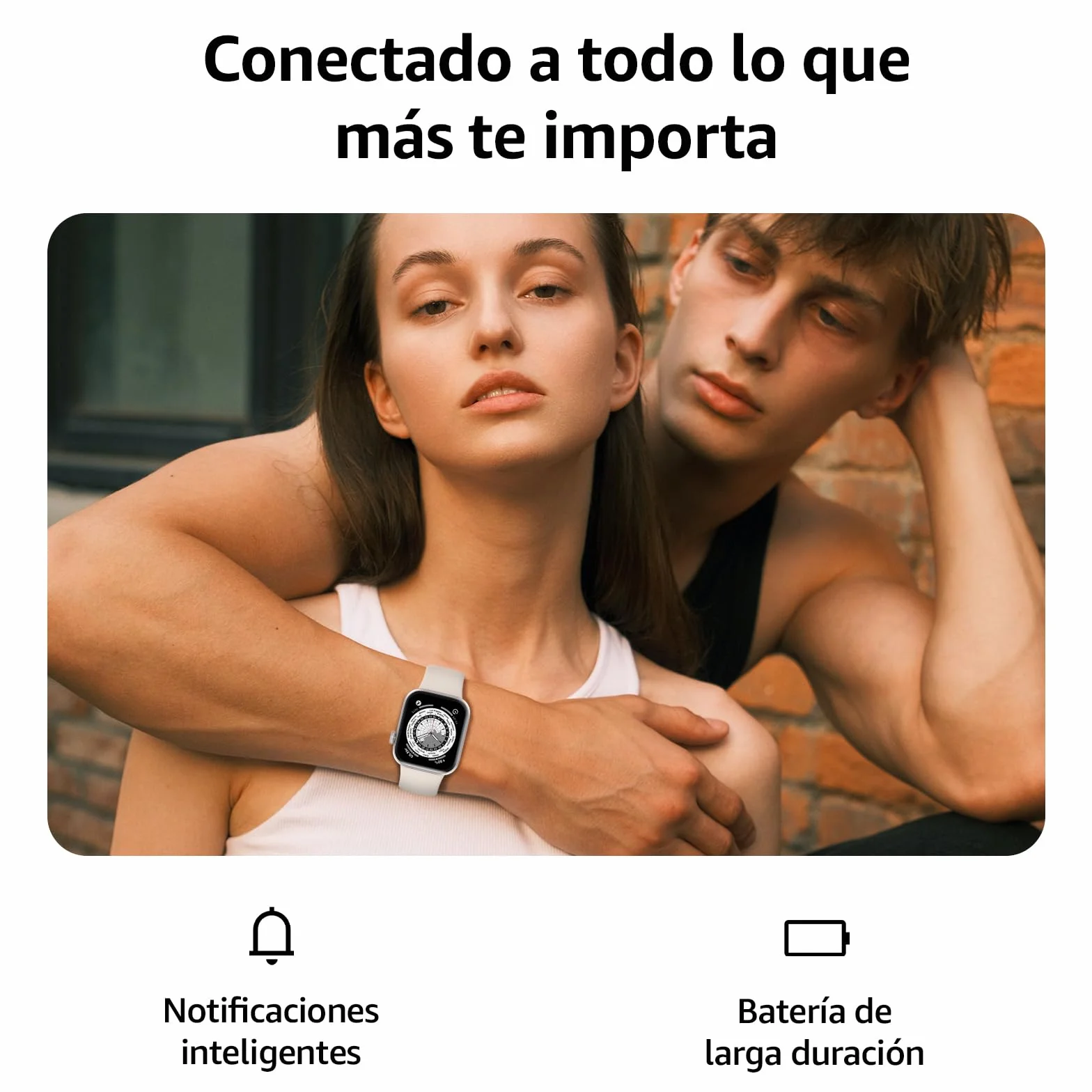 AcclaFit Reloj Inteligente Mujer Hombre, 1.85" Smartwatch con Llamadas Bluetooth, 140+ Modos Deportivos con SpO2/Pulsómetro/Monitor de Sueño/Podómetro, Impermeable IP68 para Android iOS Skyblue