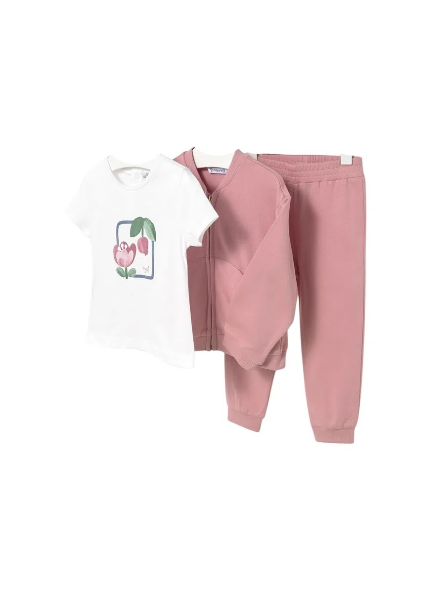 Mayoral Chandal 3 piezas para bebé niña Rosado