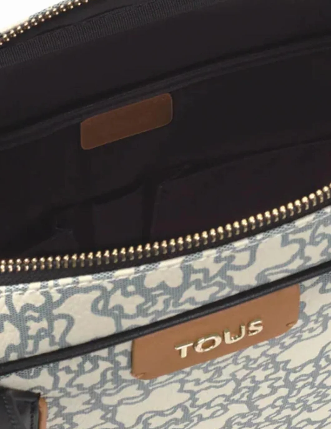 TOUS Maletin Kaos Mini beige y negro