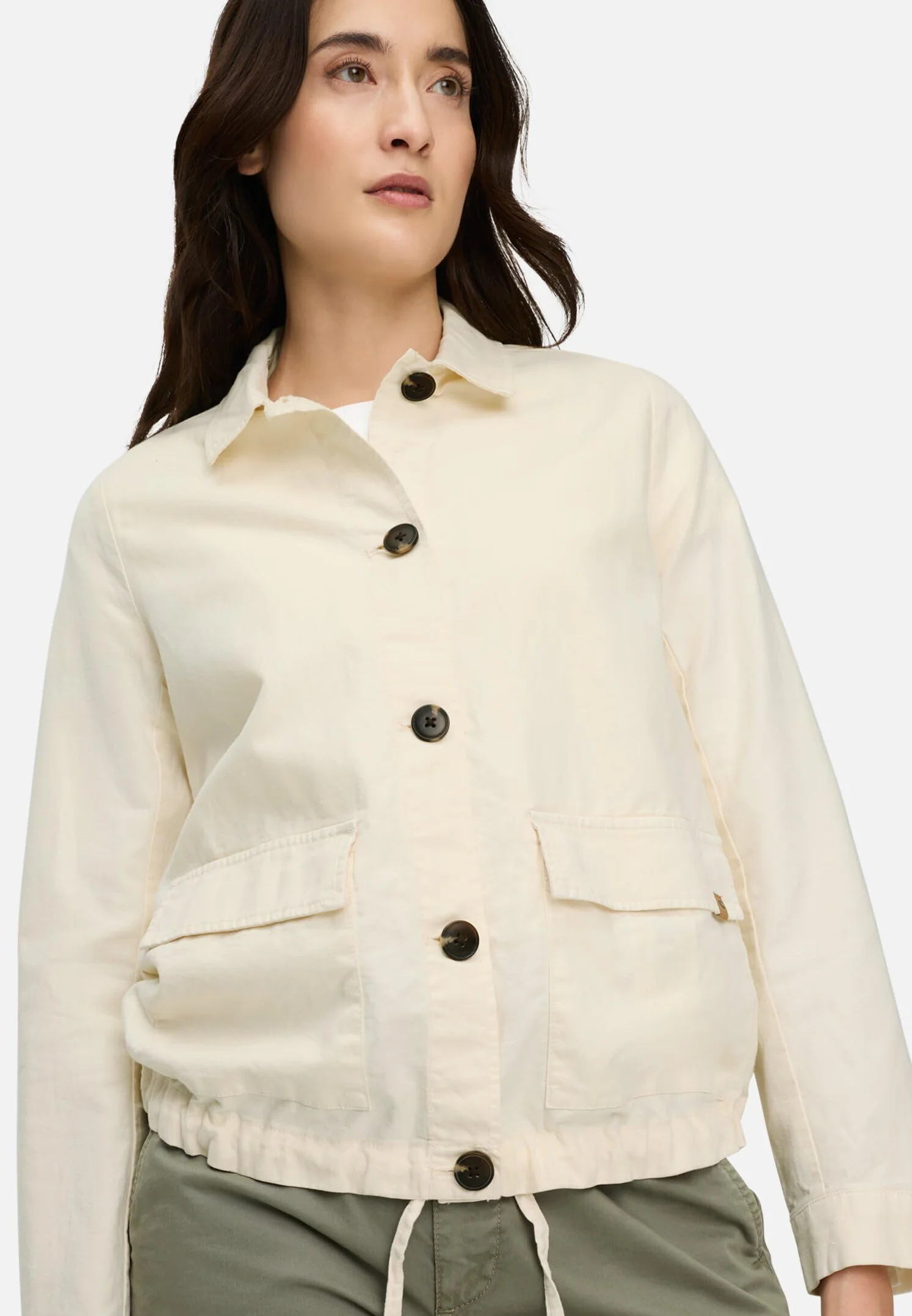 camel active 344190-5f98 Blazer Casual, Blanco, 44 Mujeres