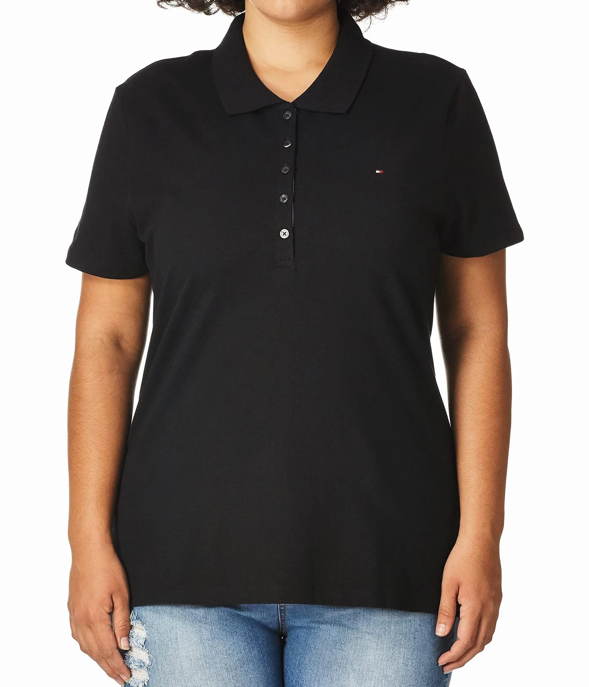 Tommy Hilfiger Classic Polo (Standard and Plus Size) Polo Core S/S Mujer