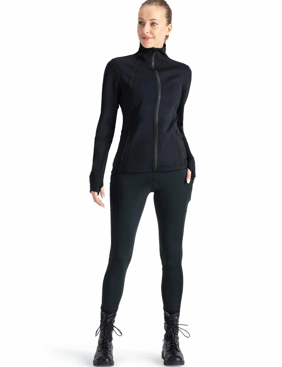 NAVISKIN Calzones de equitación para Mujer, Pantalones de equitación largas con Agarre de Silicona, Suaves y elásticas