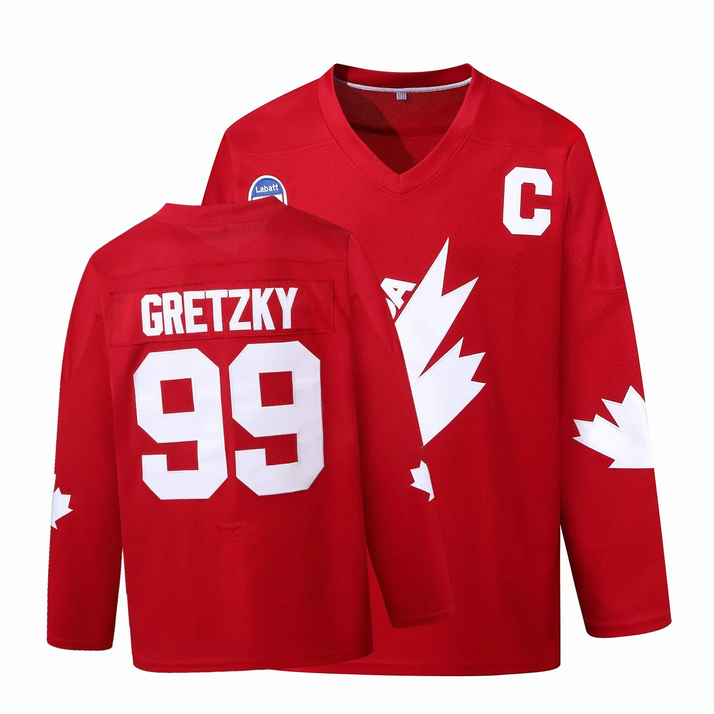 Gretzky Labatt Team Coupe Canada Cup - Camiseta de hockey sobre hielo para hombre #99