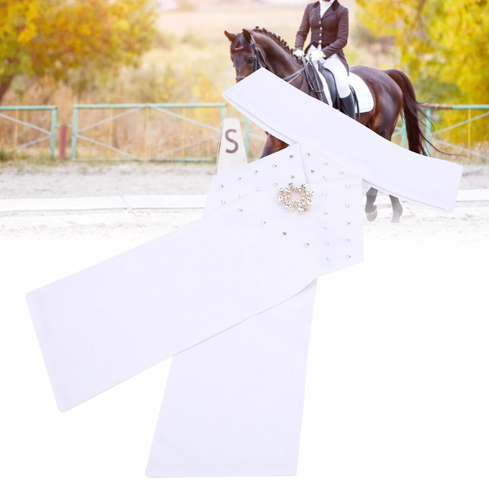 Corbata para Montar A Caballo, Corbata De Competición Ecuestre, Corbata Preatada para Montar En Stock, Corbata para Espectáculo De Caballos De Algodón