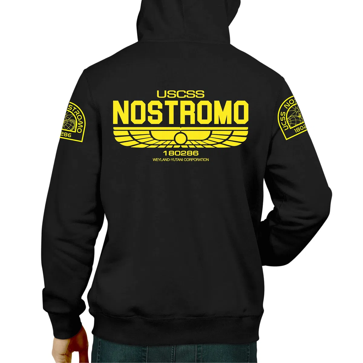 El Desván Nerd Weyland Spaceship Jacket - Sudadera con Capucha para Hombre