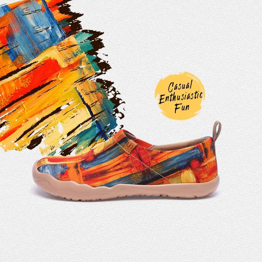 UIN Mocasines de Lona para Mujer, para Primavera Verano, Zapatos de Viaje Pintados, Verano Planos Mujer, Multicolor, Flor