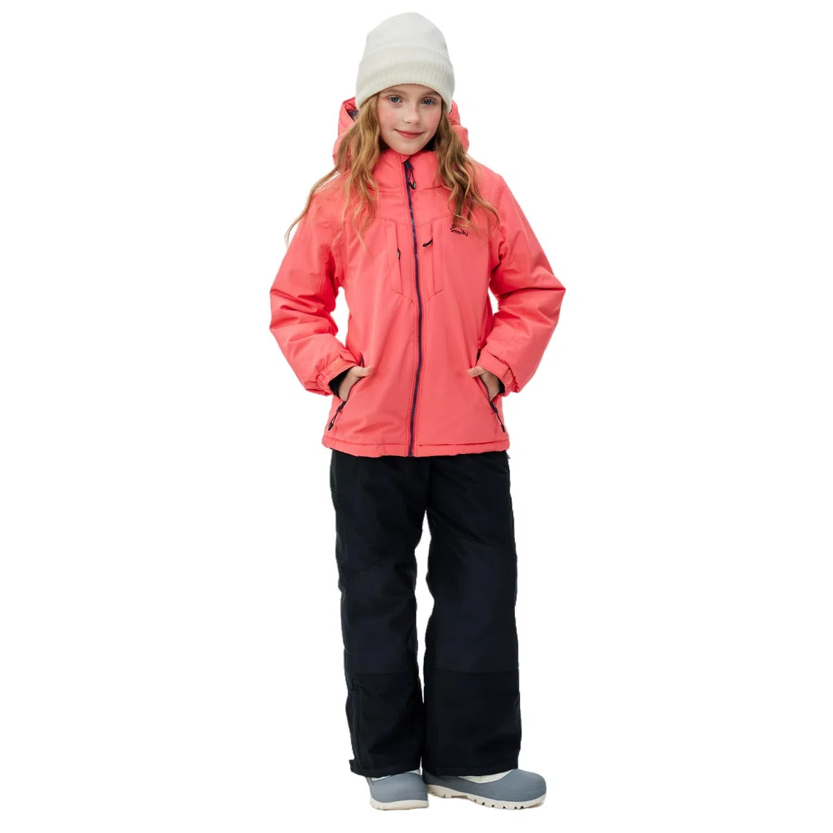SMONTY SNOWER Traje de nieve con capucha desmontable, traje de esquí, extra caliente, traje de invierno