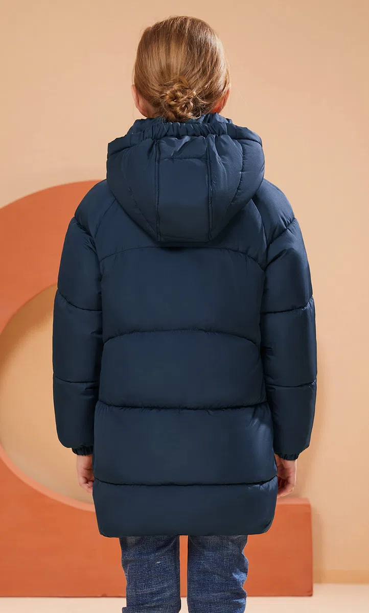 SOLOCOTE Niñas Invierno Abrigos Niños Pesado Mediana Longitud Chaquetas Caliente Puffly Down-like Algodón Guata Ropa de abrigo para niños