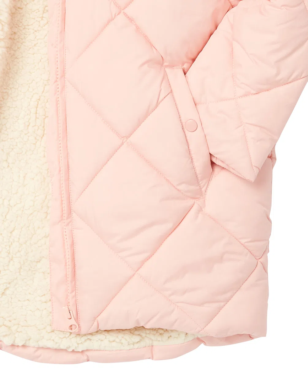 Amazon Essentials Niñas Abrigo Acolchado Largo de Corte Cocoon
