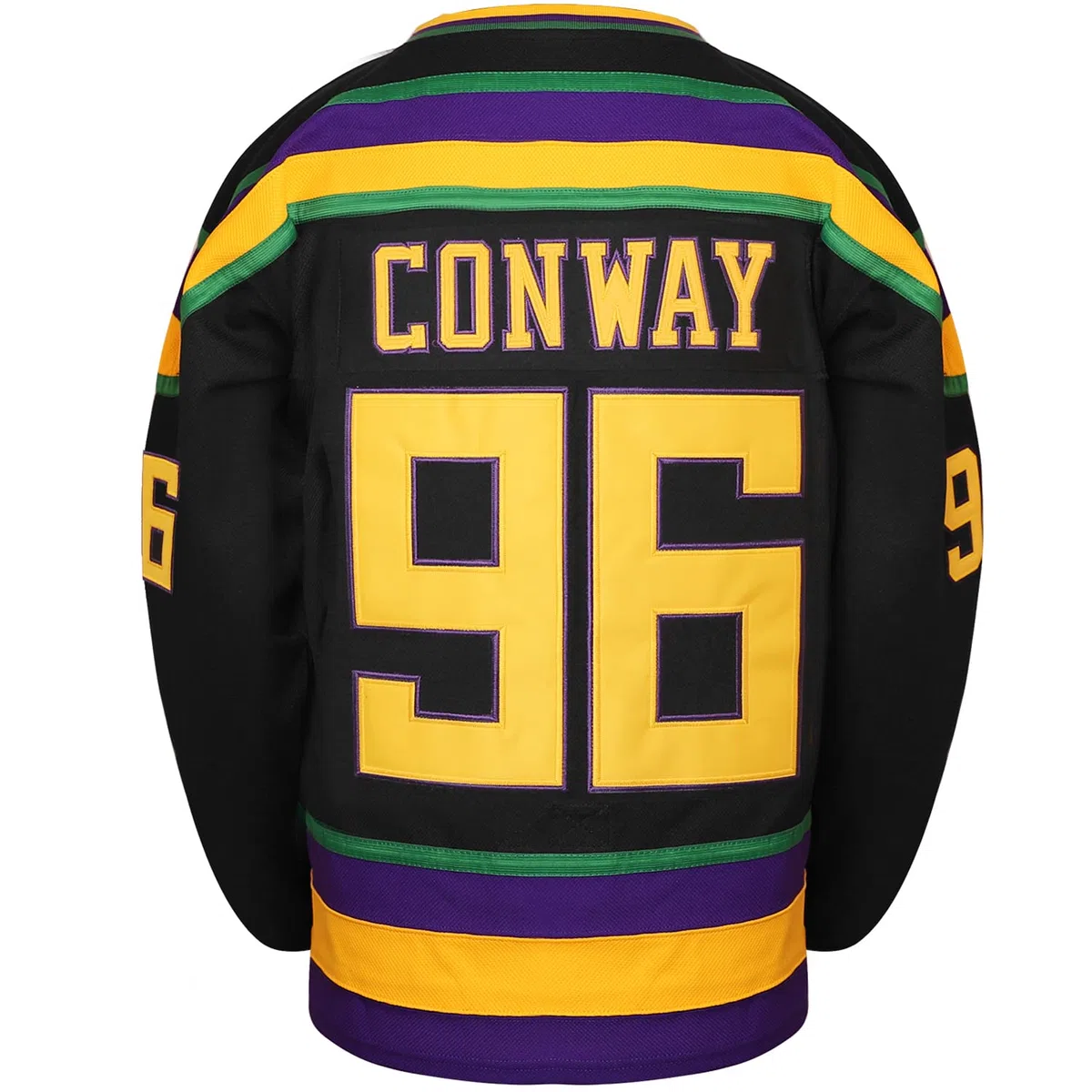 Charlie Conway #96 Mighty Ducks Movie Hockey Jersey Blanco Verde