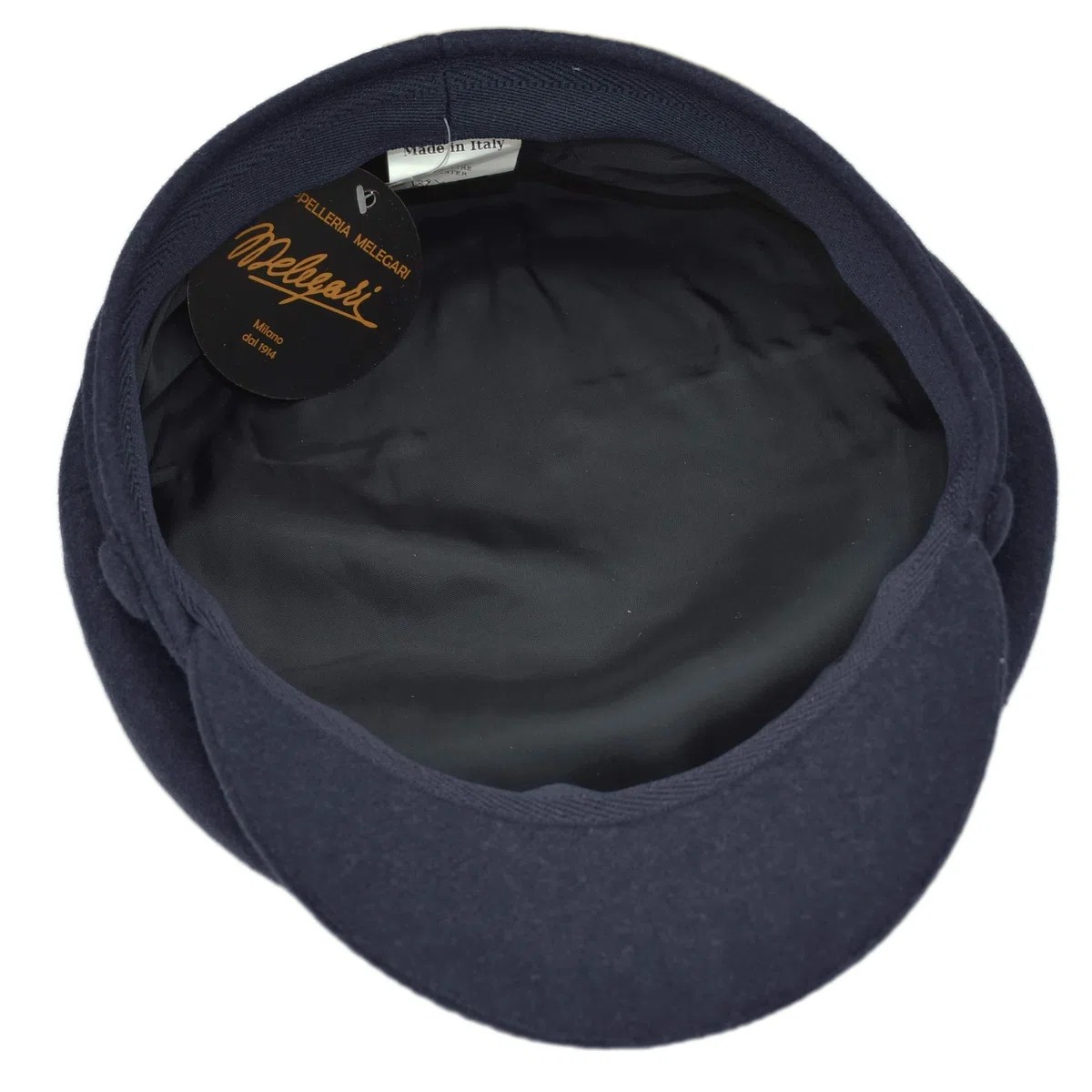 Melegari Gorra Popular Marinero Génova, Gorra Skipper, Gorra con Visera, Gorra Lana, Made in Italy, Otoño/Invierno