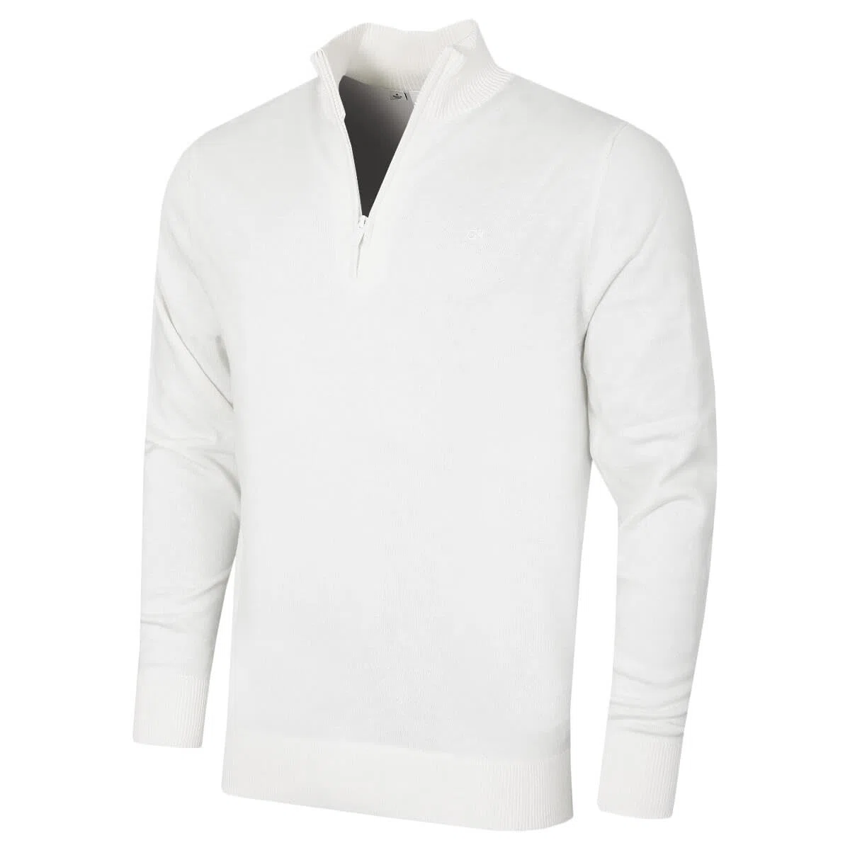 Calvin Klein Suéter Campus 1/2 Cremallera Hombre - Blanco - M