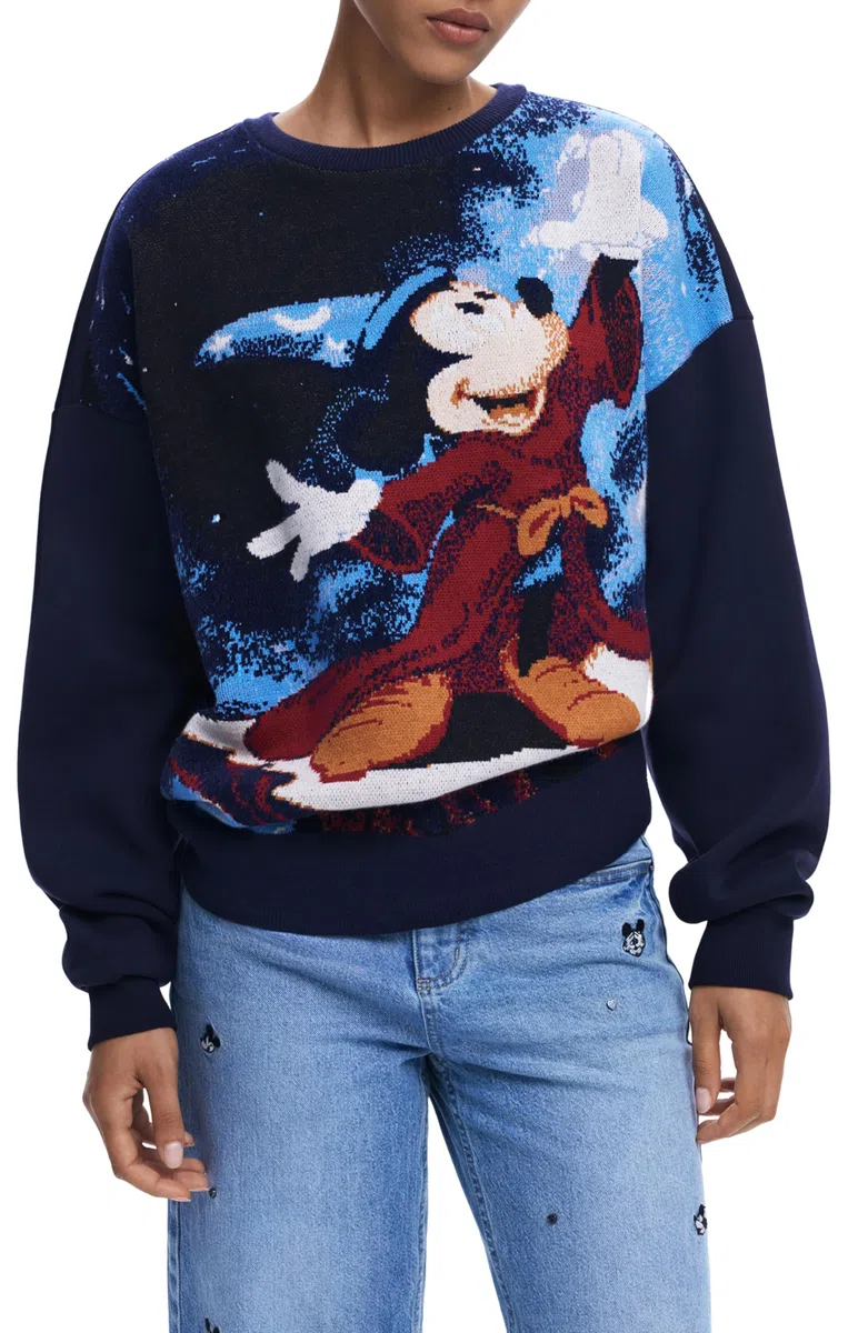 Desigual Sweat_Fantasy_Mickey Sweatshirt Mujer (Pack de 1)