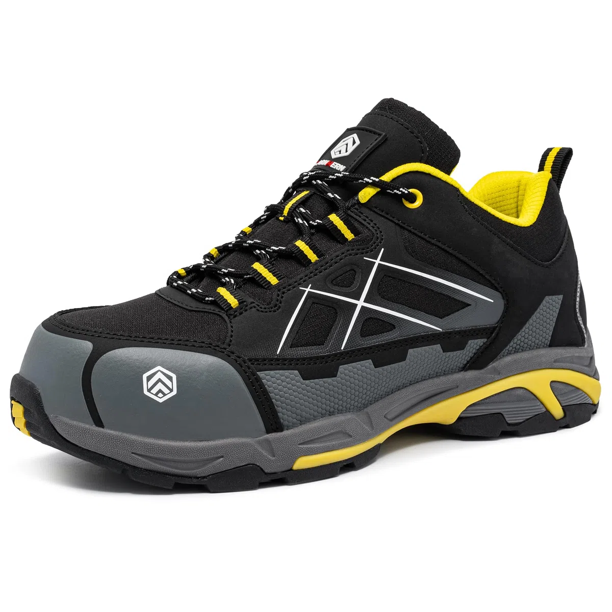 LARNMERN Zapatos de Seguridad Hombre Antiestático Punta de Acero SRC Antideslizante Transpirable