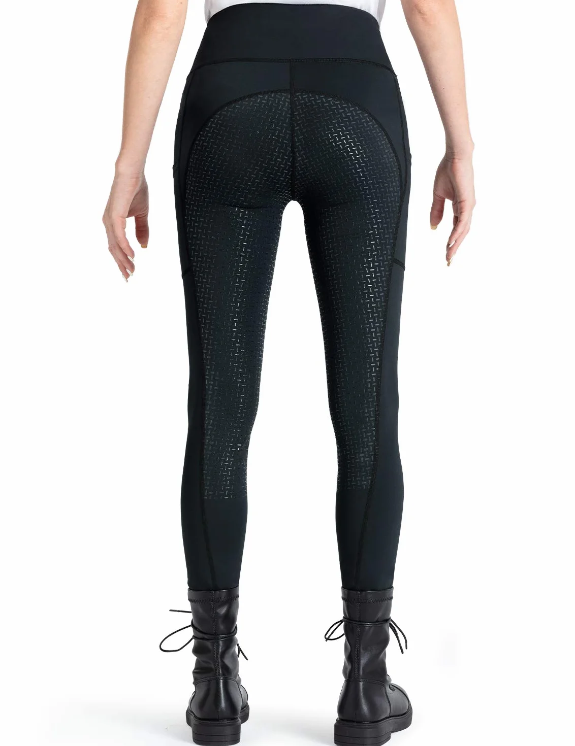 NAVISKIN Calzones de equitación para Mujer, Pantalones de equitación largas con Agarre de Silicona, Suaves y elásticas