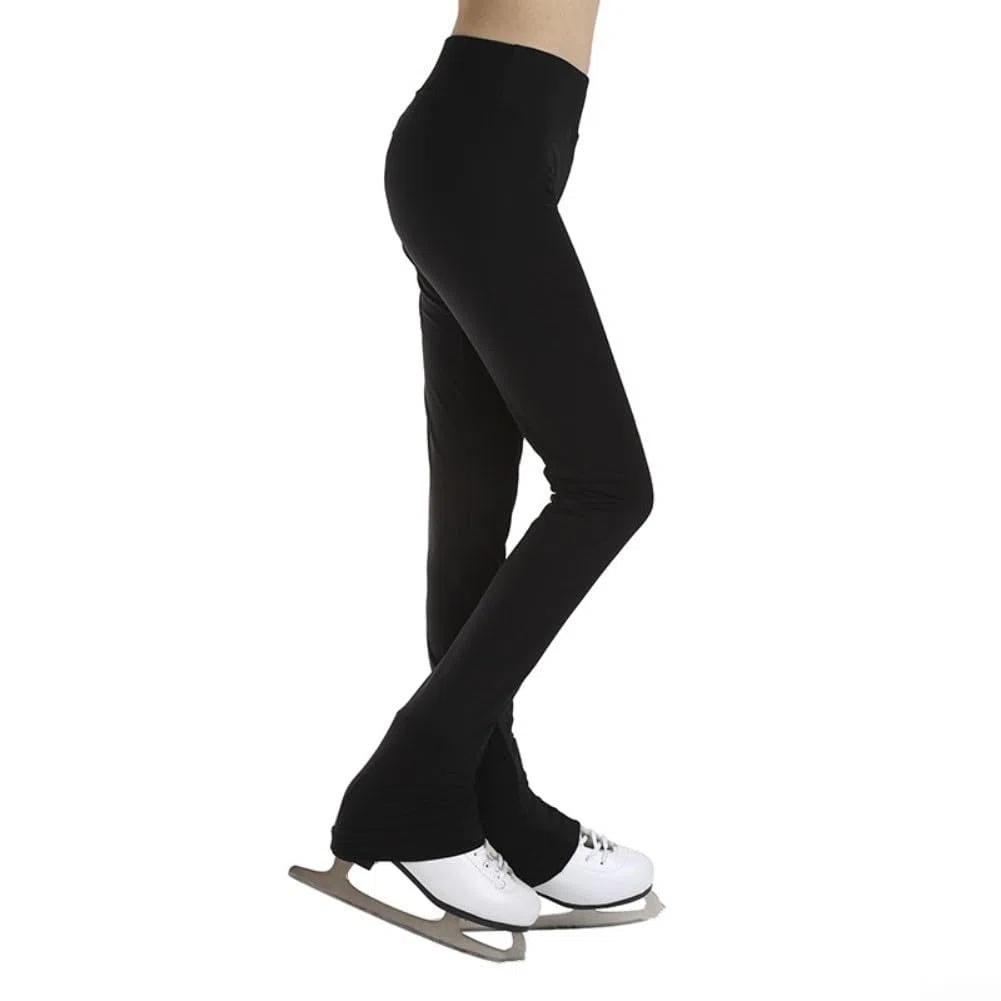 Pantalones de patinaje artístico sobre hielo, pantalones para patinaje artístico, para niños y adultos, leggings de práctica suaves y respetuosos con la piel