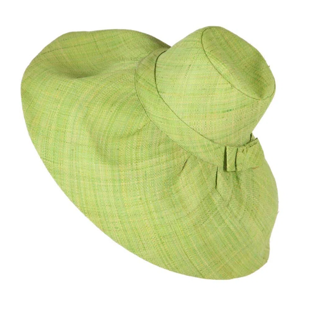 Pamela Invitada Boda Mujer Sombrero Ibiza Grande en Rafia de Madagascar Pamela Ala Larga 18 cm Moldeable Sombrero Playa Mujer Paja Madrina Boda, Pamelas para Bodas y Tocados, 10 Colores Disponibles
