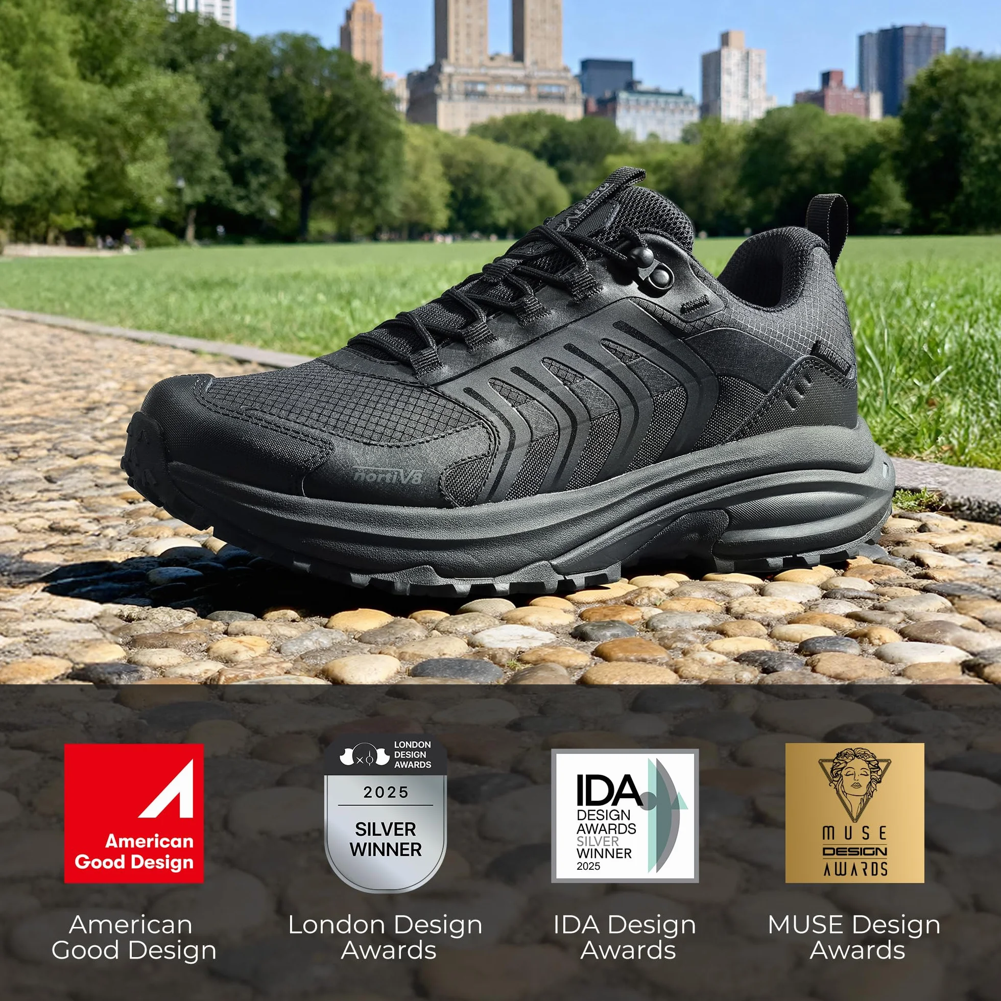 NORTIV 8 Zapatos de Senderismo Hombres Ligero Zapatillas Trekking Impermeables Botas Montaña Ligeros al Aire Libre con Suela Antideslizante