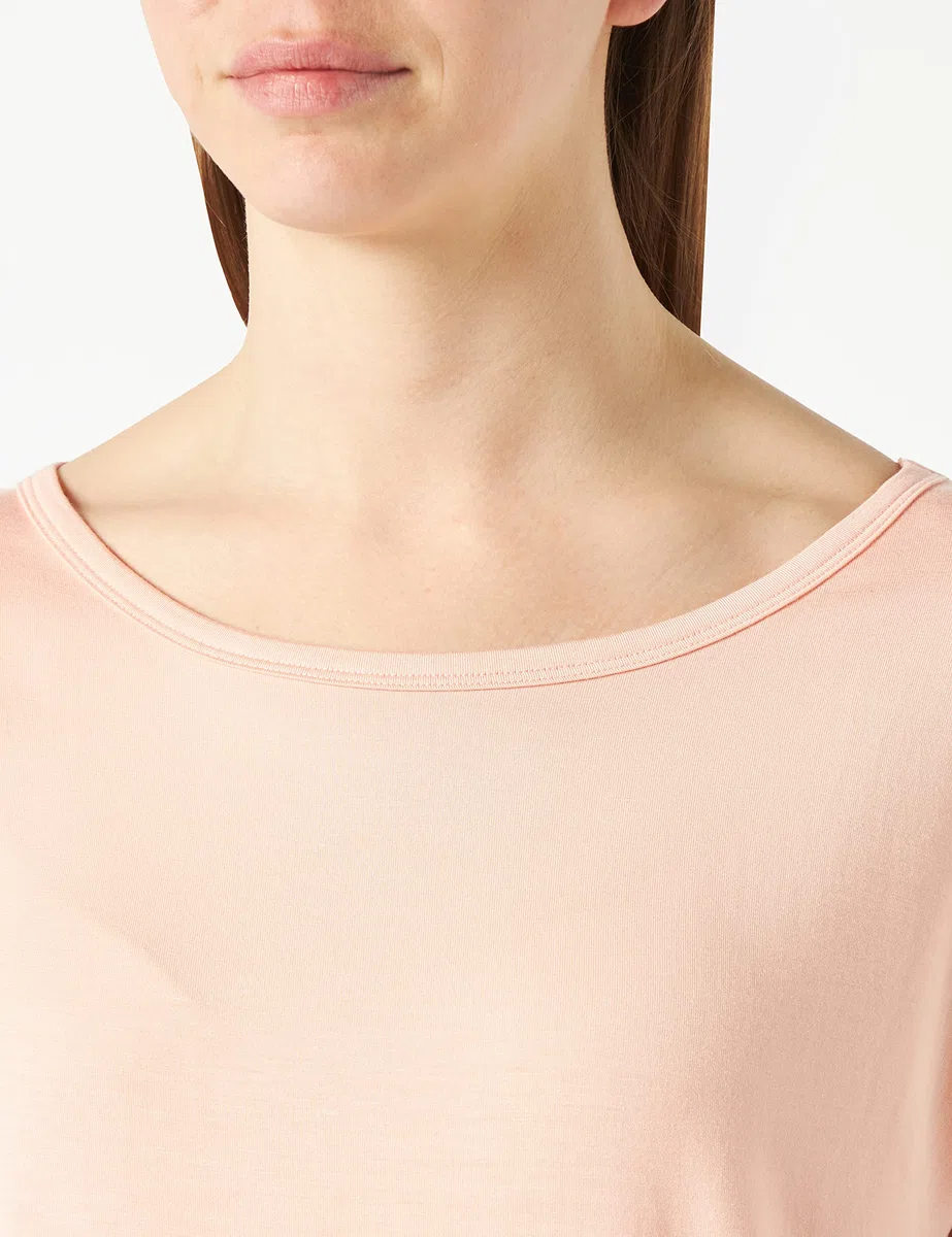 Calvin Klein S/S Cuello Ancho Camiseta de Pijama para Mujer