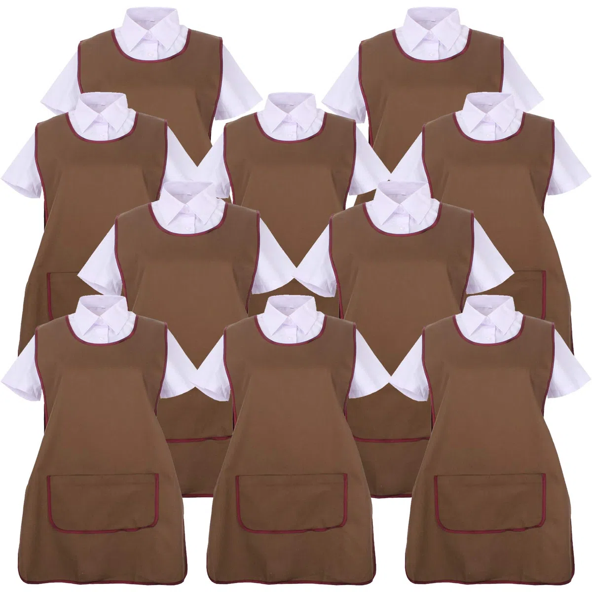 MISEMIYA - Pack*10 Pcs - DELANTAL LIMPIEZA UNIFORME LABORAL CLINICA MÉDICOS LIMPIEZA VETERINARIA SANITARIOS HOSTELERÍA- Ref.868