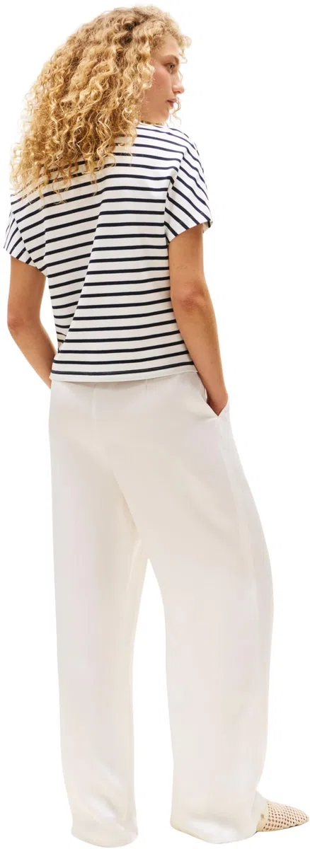 Tommy Hilfiger Polo de Manga Corta Mujer Lyocell Tipping sin Botones