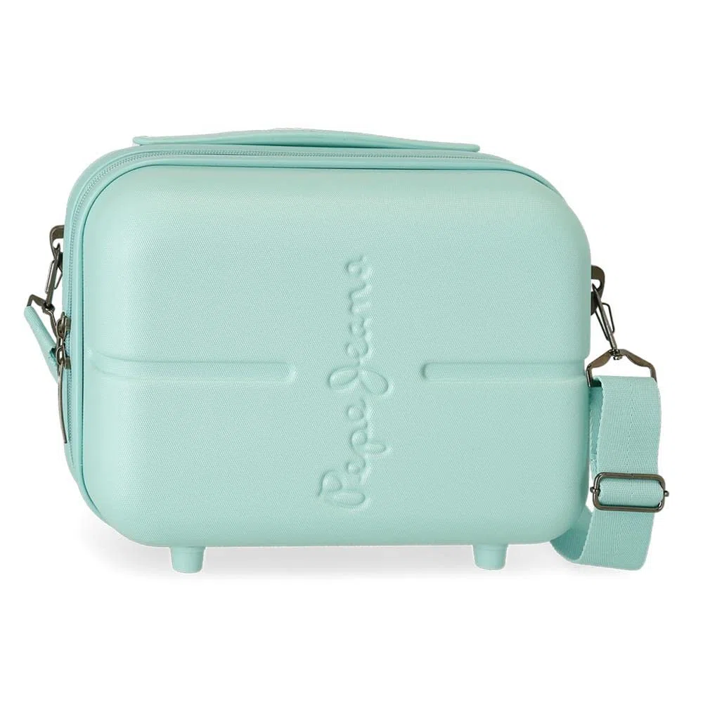 Pepe Jeans Highlight Neceser Adaptable con Bandolera Azul 29x21x15 cms Rígido ABS 9,14L