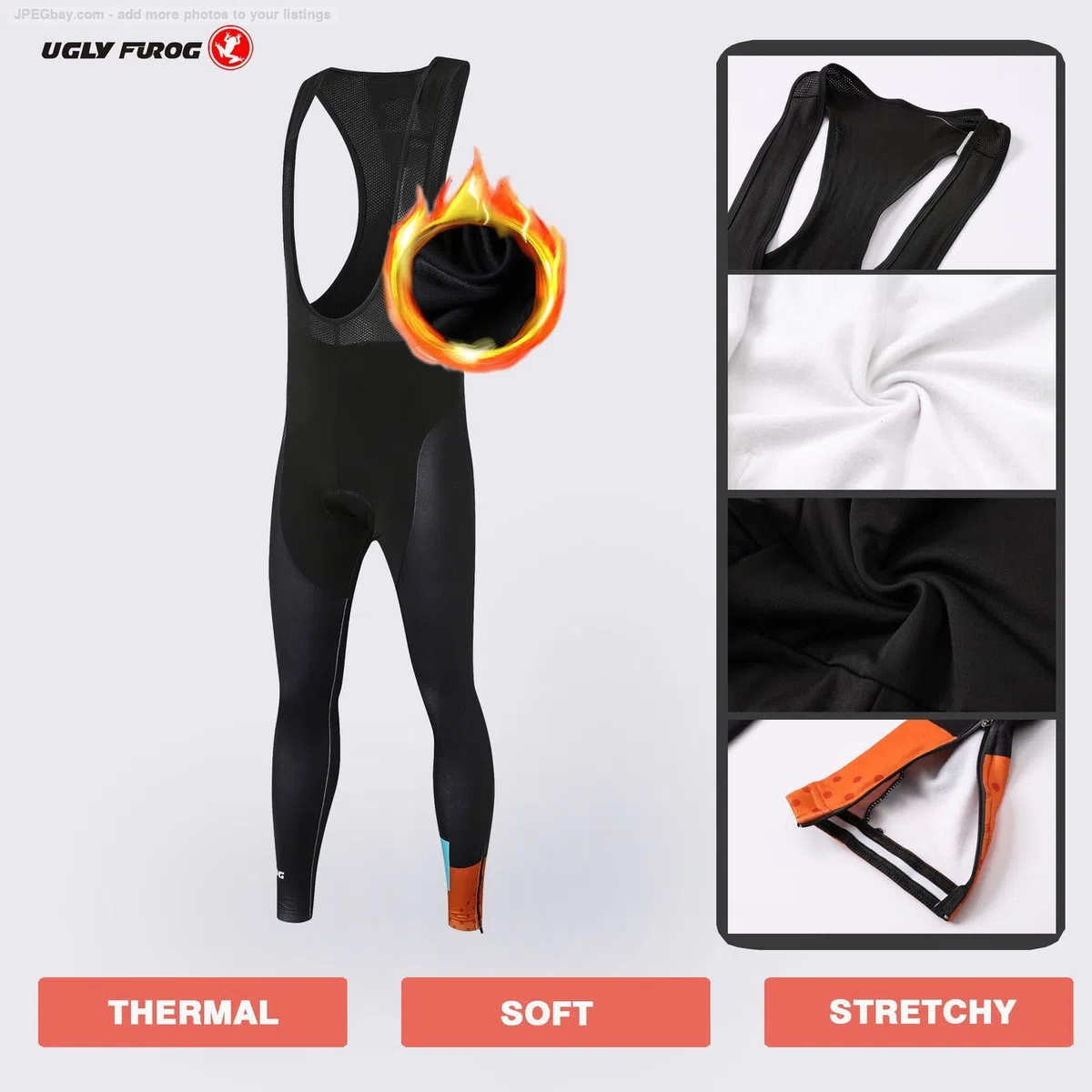 UGLY FROG Invierno Thermo Fleece Ciclismo Ropa Maillot Mujer Jersey+Pantalones Largos Culote de Ciclismo Conjunto Entretiempo para Deportes al Aire Lib