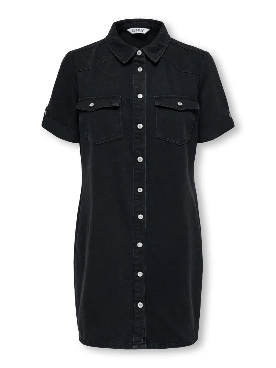 ONLY Onllisa S/S Dnm Dress Gua Onllisa S/S Dnm Dress Gua Mujer (Pack de 1)