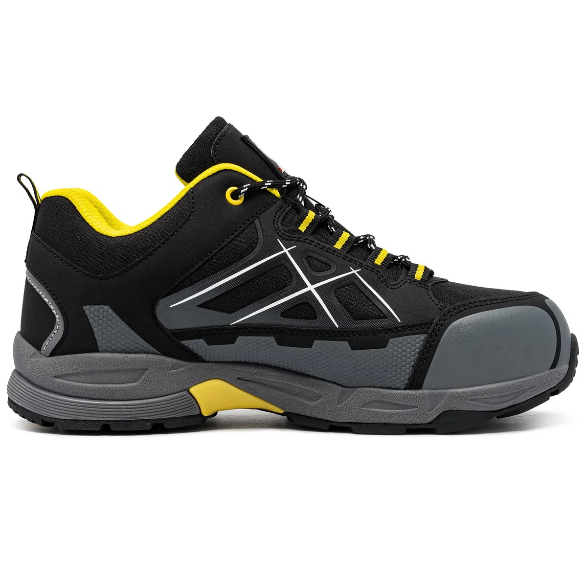 LARNMERN Zapatos de Seguridad Hombre Antiestático Punta de Acero SRC Antideslizante Transpirable