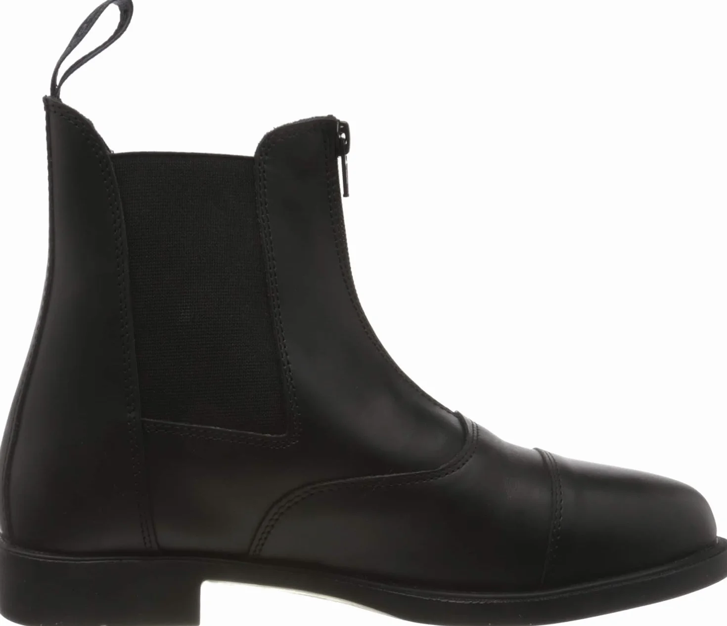 Rhinegold Boston Bota de Cuero con Cremallera Frontal