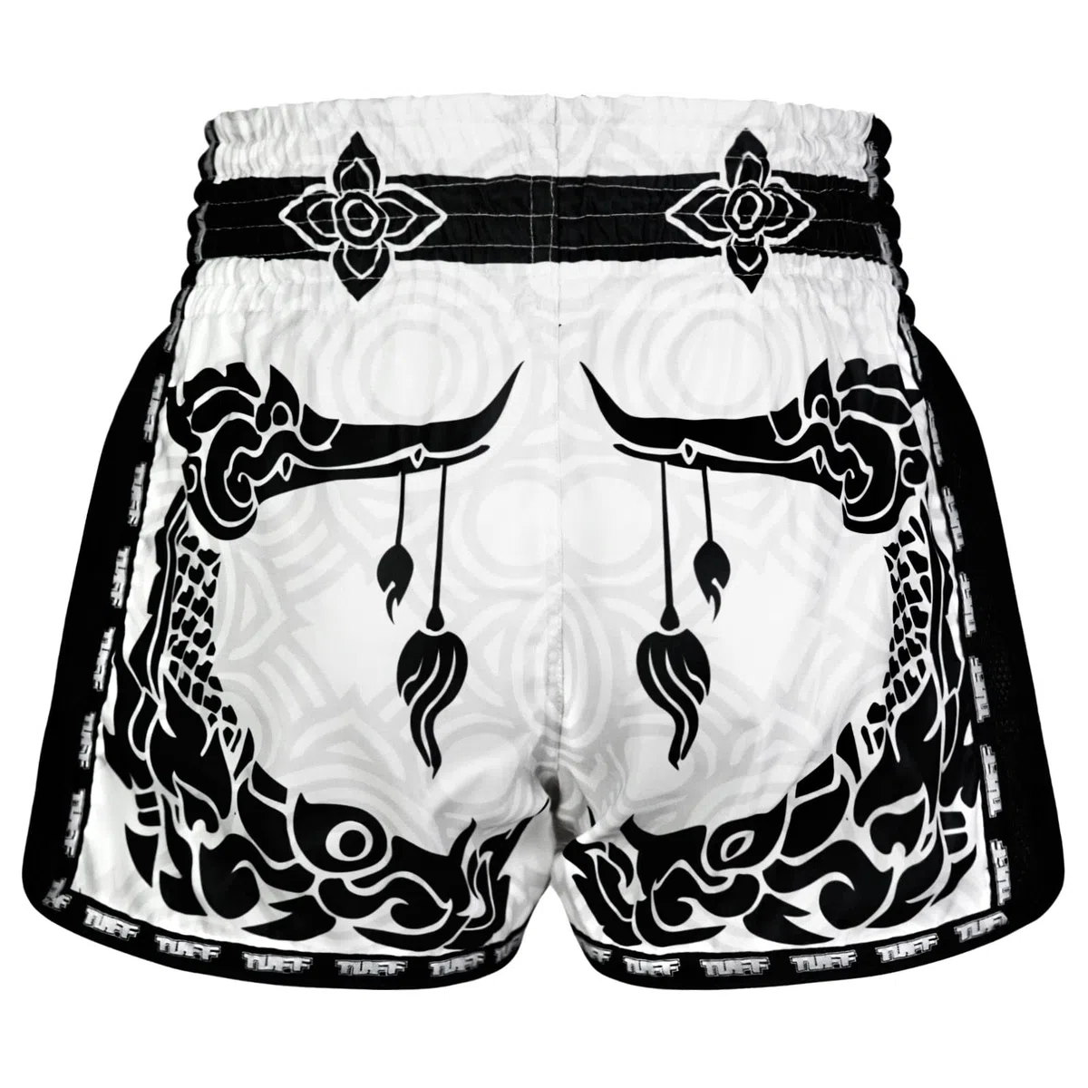 Tuff Sport Pantalones cortos retro de Muay Thai, pantalones cortos de boxeo, corte delgado, para artes marciales mixtas, kickboxing, entrenamiento, ropa de entrenamiento