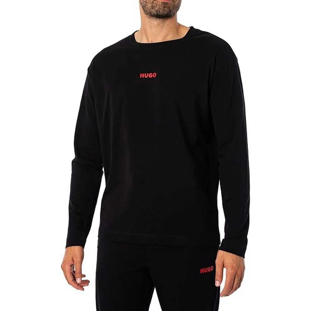 HUGO Linked LS-Shirt Pyjama Longleeve Hombre