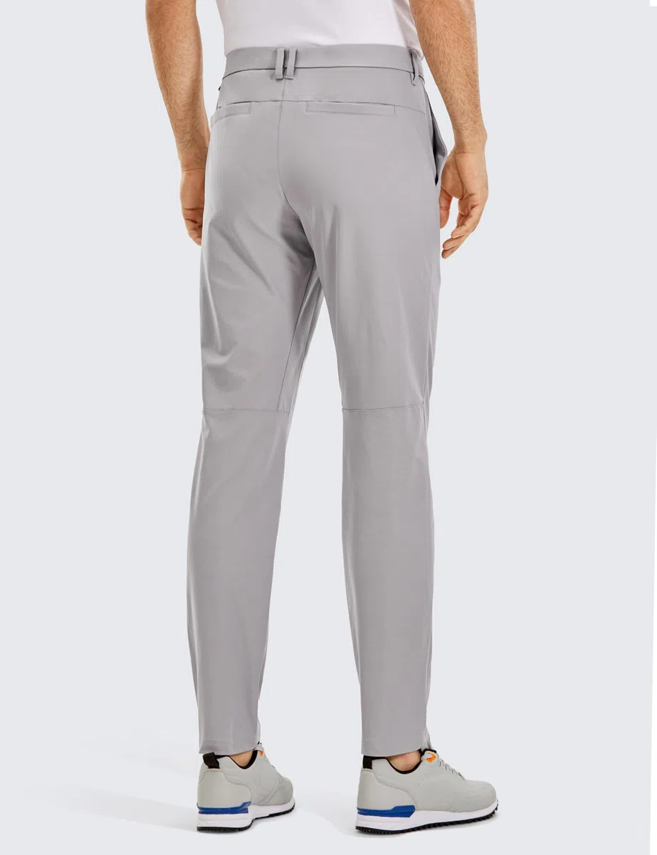 CRZ YOGA Hombre Pantalones de Golf Cómodos Todo el Día Secado Rápido Ligeros Informales de Trabajo con Bolsillos - 76/81/86cm