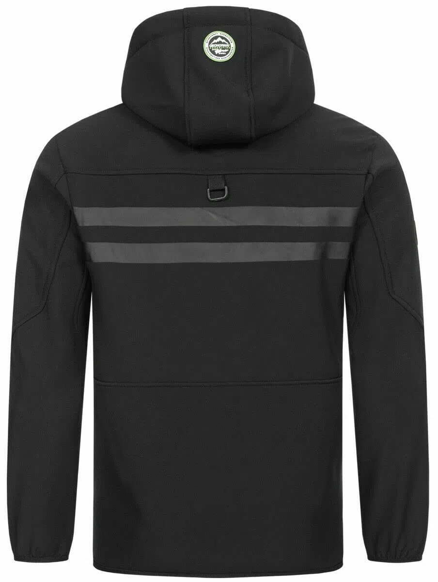 Geographical Norway ROYAUTE MEN - Chaqueta Softshell Impermeable Hombre - Capucha Transpirable Exterior - Chaqueta Cortavientos Invierno - Actividades Aire Libre ()