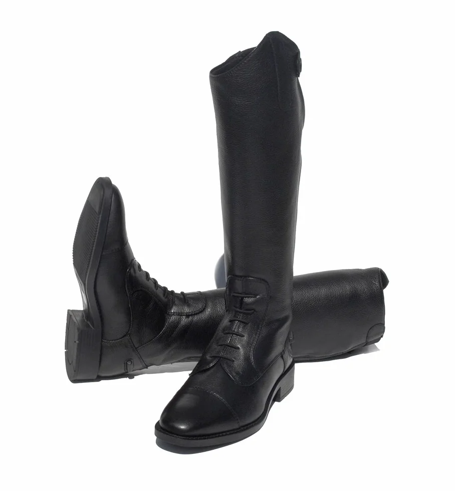 Rhinegold Young Rider Elite Luxus - Botas de equitación de Piel Suave