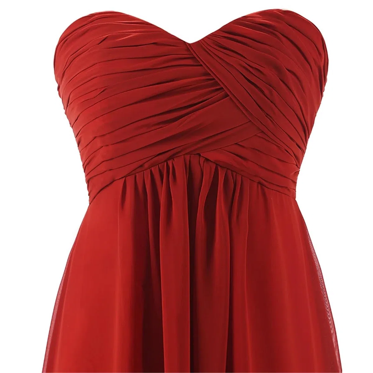 Vestido de Dama de Honor Largo sin Tirantes de Talla Grande en Color Rosa Burdeos, Vestido de Fiesta de Boda y graduación(NO.77 Grape Purple,12)