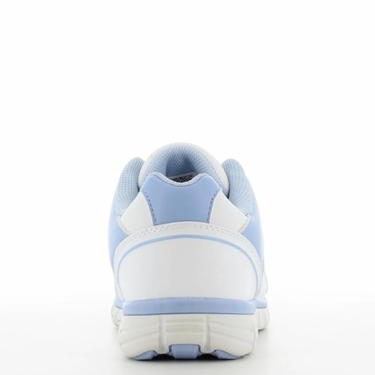 Oxypas Oxysport 'Sunny' Slip-resistant, Antistatic Leather Nursing Trainers, White/Blue (Light Blue), 7 UK (41 EU)