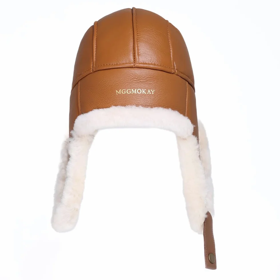 Sombrero de Trampero Unisex,Cálido Gorro de Aviador Ruso,Sombrero de Piel térmica en Invierno