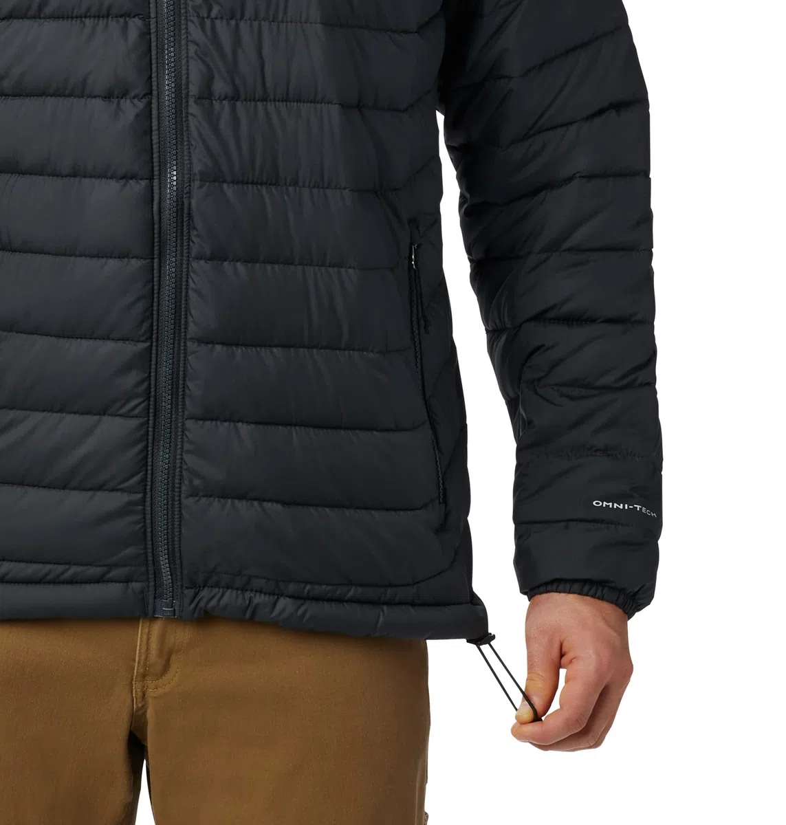 Columbia Powder Lite Jacket Chaqueta acolchada Hombre, Black, S