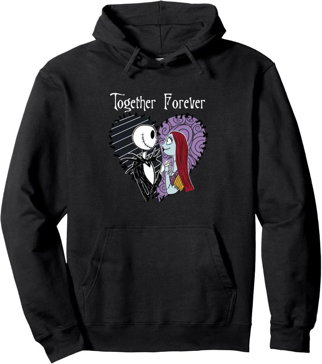 Disney The Nightmare Before Christmas Jack & Sally Together Sudadera con Capucha