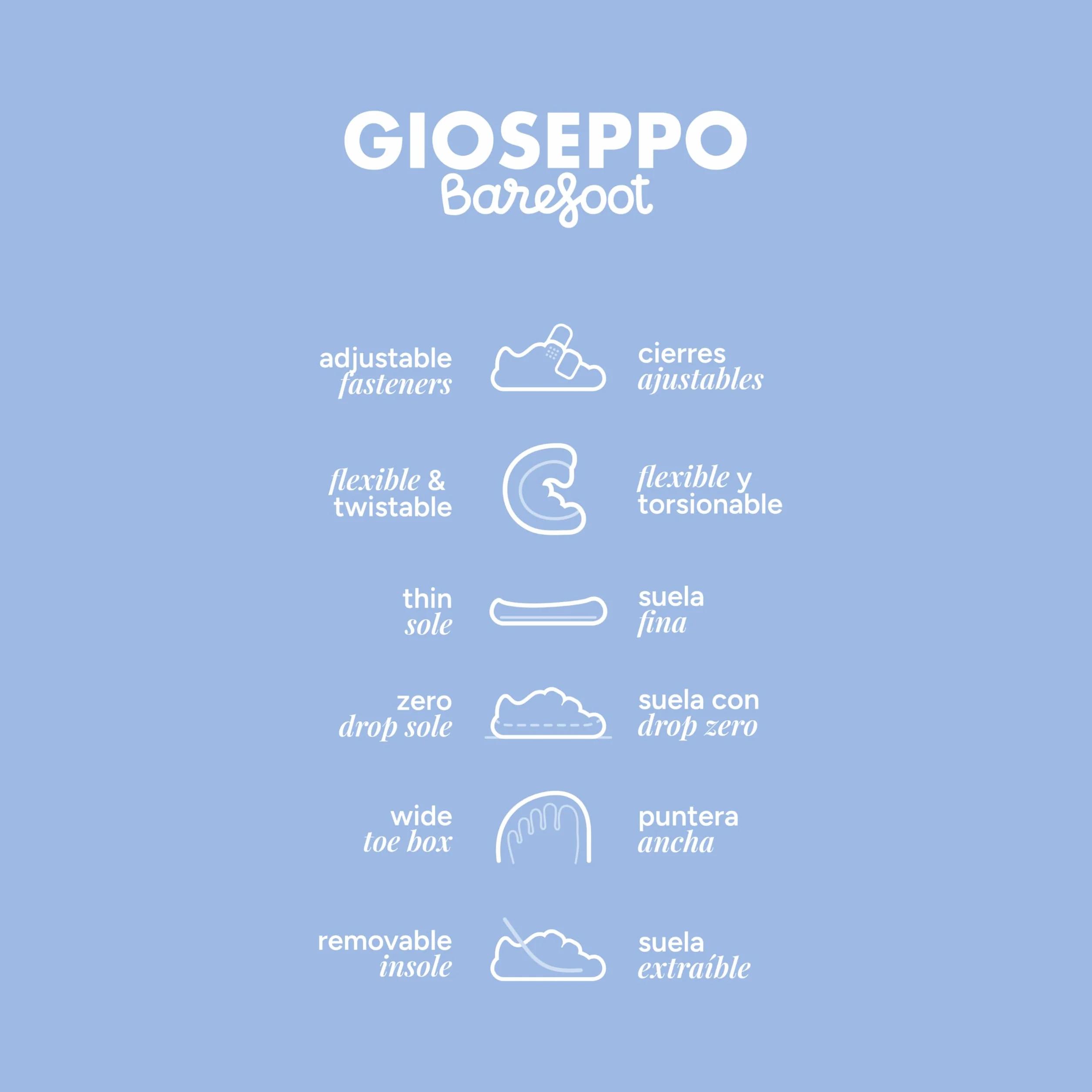 GIOSEPPO Deportiva barefoot para niño 74672-P Colebrook Rejilla