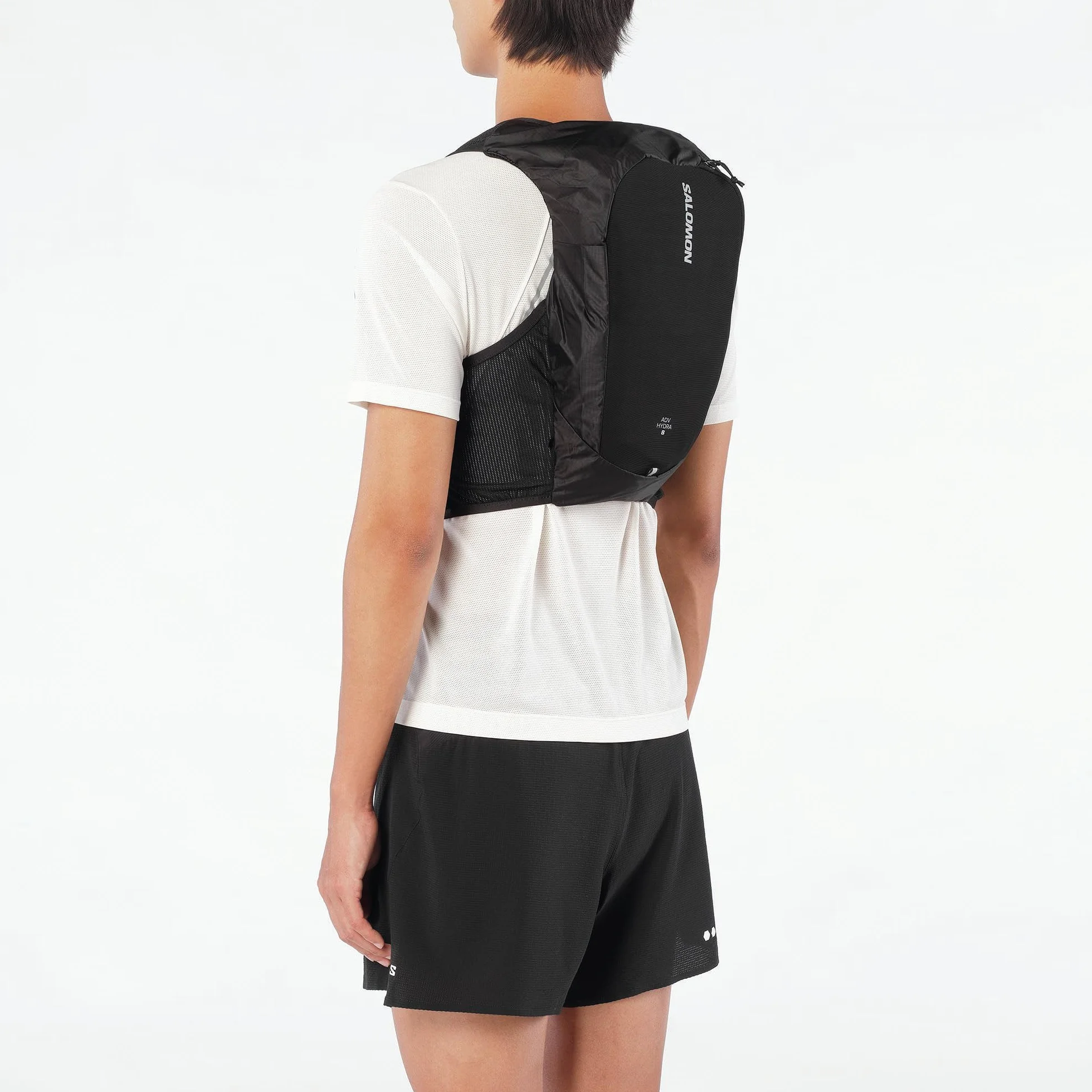 Salomon ADV Hydra Vest 8, Chaleco hidratación Estable, frascos Acceso rápido, Bolsillo Grande para geles, Almacenamiento Simple para Entrenamiento y Carreras
