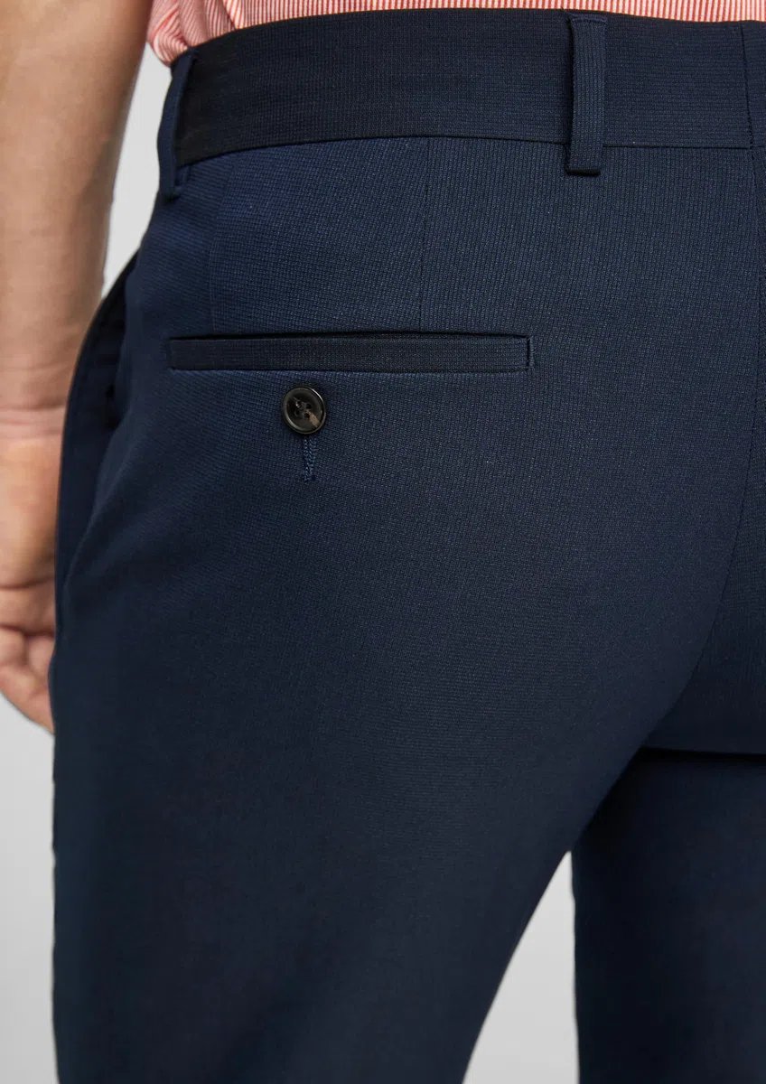 s.Oliver BLACK LABEL Suit Trousers with Stretch Pantalones De Traje para Hombre