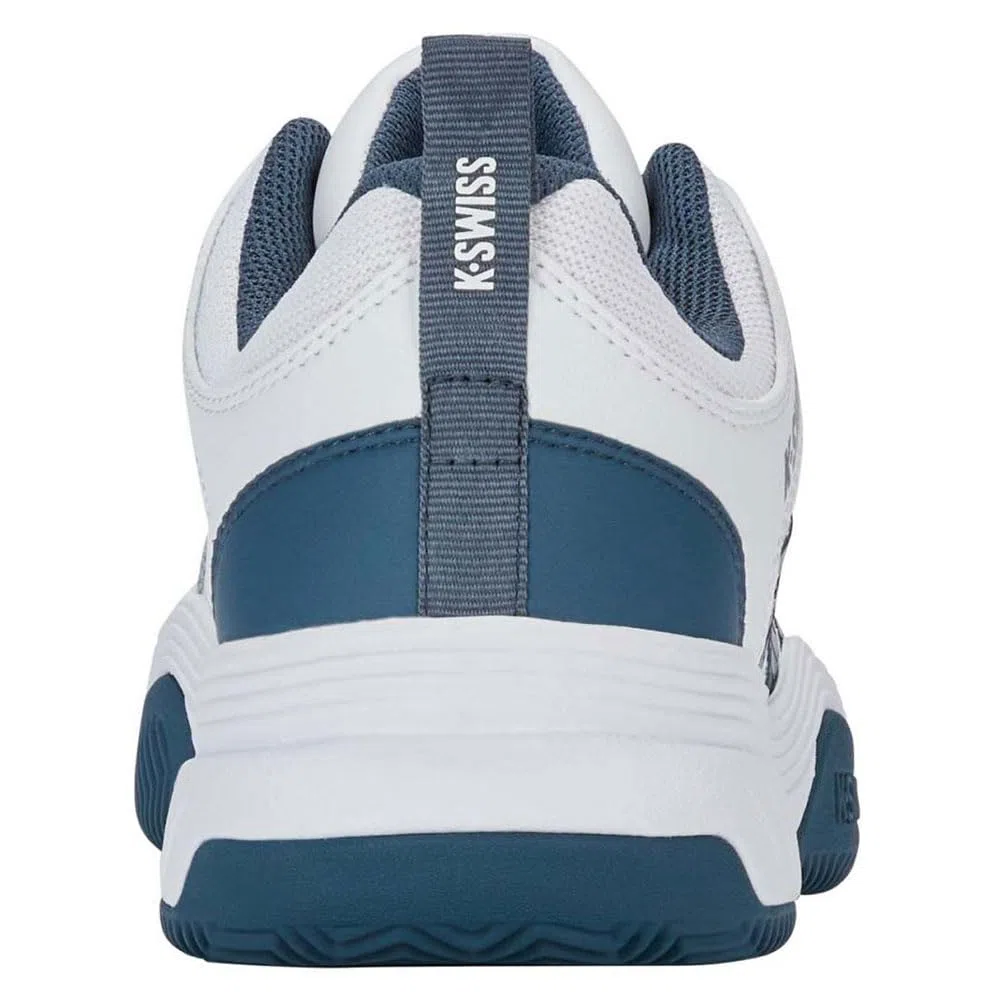 K-Swiss Court Express 2 - Tenis para Hombre, Blanco/Negro/Rojo Marte