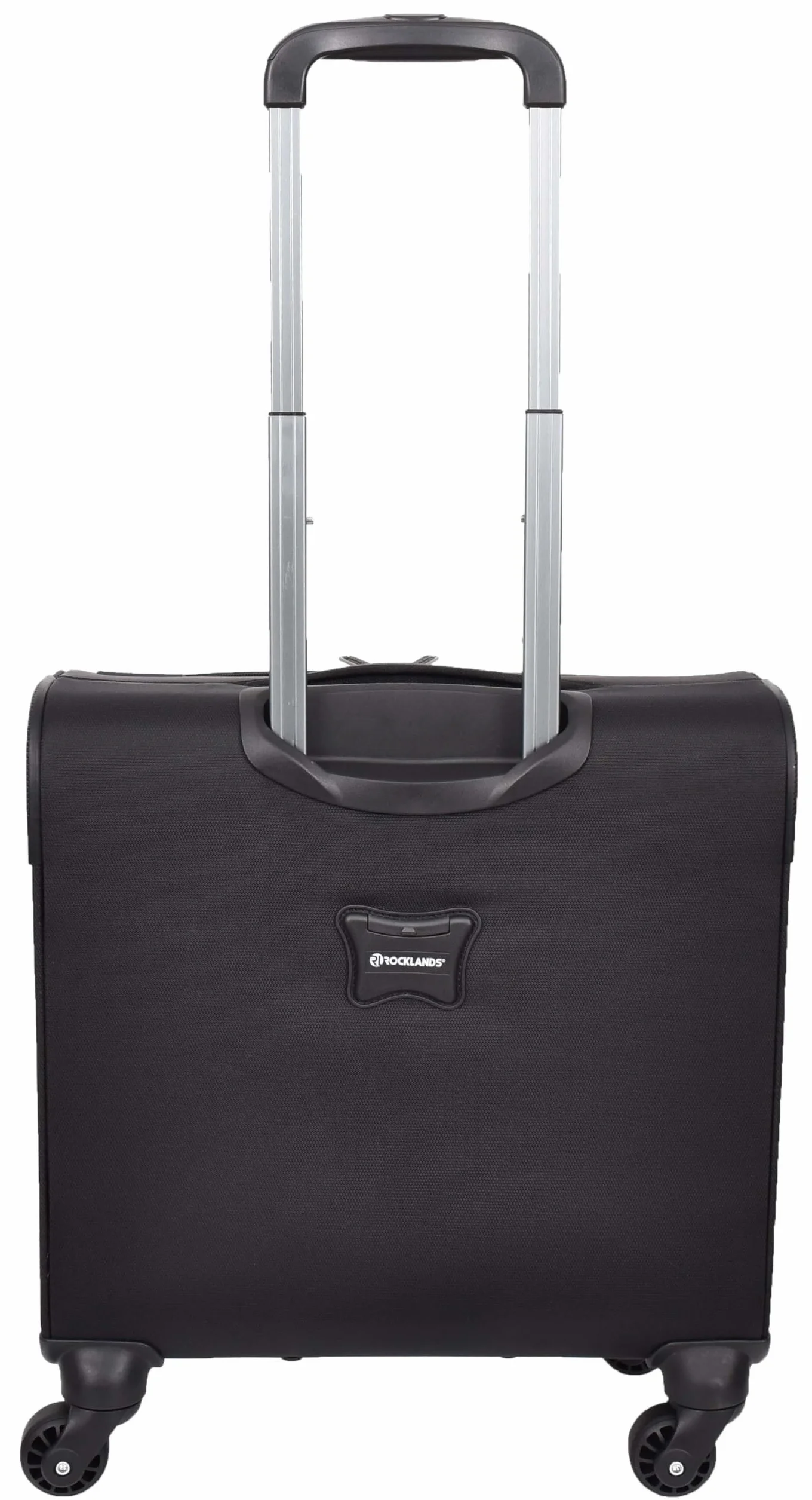 House Of Leather - Maletín de viaje para piloto, organizador de negocios, trolley de oficina, bolsa de cabina, 4 ruedas, Black, Cabin
