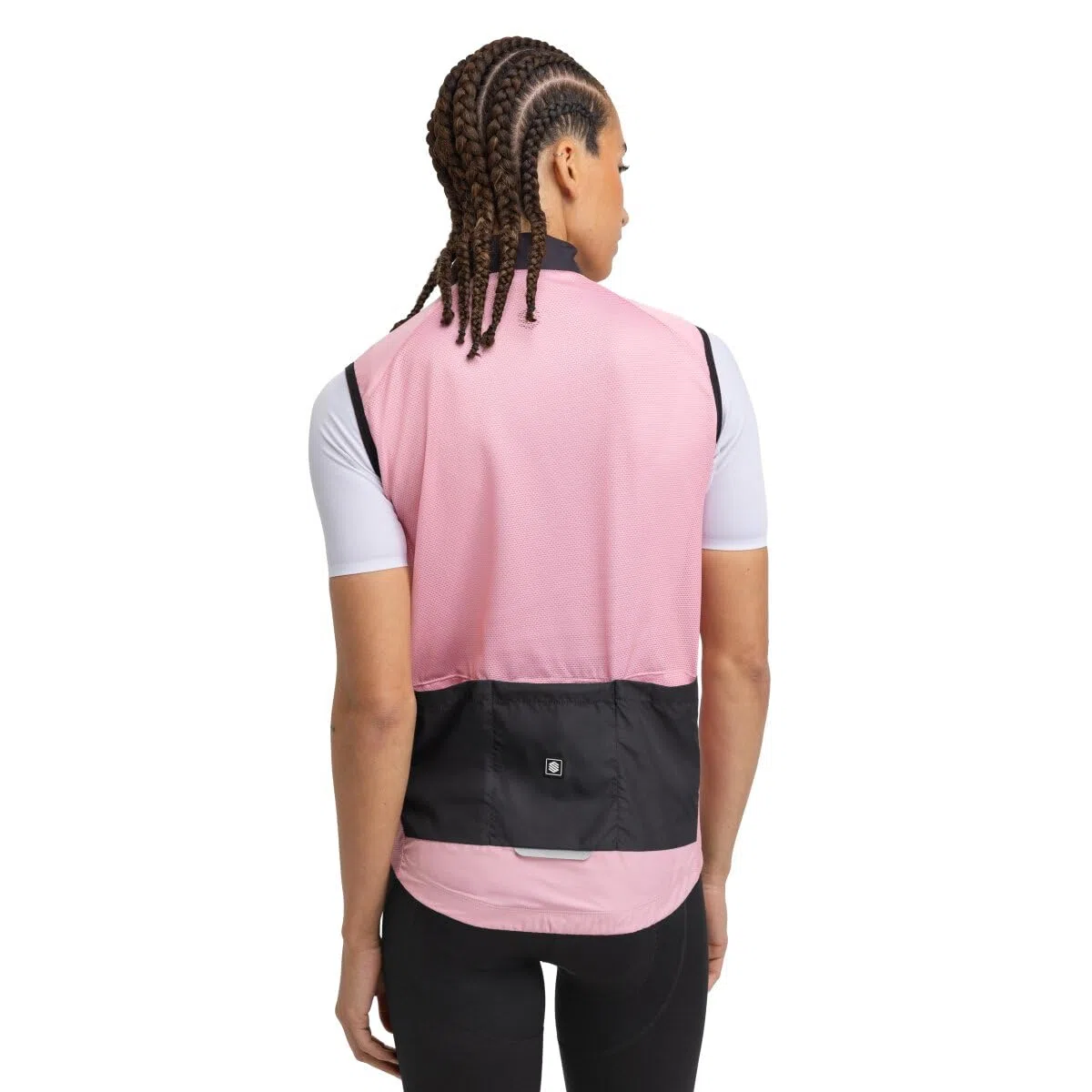 SIROKO - Chaleco Cortavientos de Ciclismo para Mujer V1-W Berthel - L - Rosa